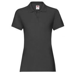 Damska Koszulka Polo Premium. Czarne koszulki sportowe damskie fruit of the loom, l, bez wzorów, bez ramiączek. Za 67.99 zł.