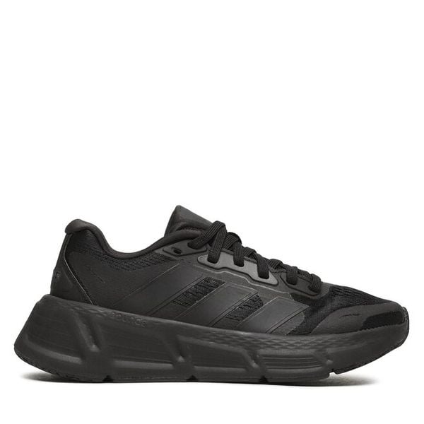 Buty do biegania adidas. Czarne obuwie sportowe damskie Adidas, bez wzorów, bez zapięcia, do biegania. Za 259.99 zł.