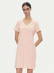 DKNY Sport Sukienka codzienna DP5D4902 Pomarańczowy Regular Fit. Brązowe sukienki damskie DKNY Sport, na co dzień, l, bez wzorów, z bawełny, sportowe, bez kołnierzyka, bez ramiączek, proste. Za 129.99 zł.