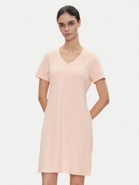 DKNY Sport Sukienka codzienna DP5D4902 Pomarańczowy Regular Fit. Brązowe sukienki damskie DKNY Sport, na co dzień, l, bez wzorów, z bawełny, sportowe, bez kołnierzyka, bez ramiączek, proste. Za 129.99 zł.