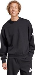 Adidas Bluza męska adidas Essentials Loose Fit 3 Bar Logo czarna JF3542 L. Czarne bluzy męskie Adidas, l, bez wzorów, bez ramiączek, bez kaptura. Za 258.75 zł.