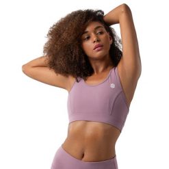 Stanik sportowy Fitness Siroko Comfort Plus. Fioletowe bielizna sportowa damska SIROKO, l, bez wzorów, z nylonu. Za 147.80 zł.