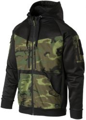 Helikon-Tex Bluza ROGUE Hoodie (FullZip) - Czarny/ERDL (BL-RHF-PO-011PA-B02). Czarne bluzy męskie HELIKON-TEX, m, bez wzorów, bez ramiączek, bez kaptura. Za 251.74 zł.