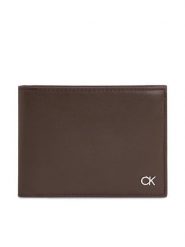 Calvin Klein Portfel Metal Ck K50K511689 Czarny. Czarne portfele męskie Calvin Klein, bez wzorów, ze skóry. Za 399.99 zł.
