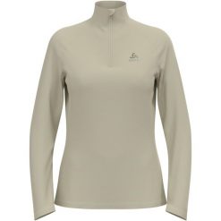 Bluza damska Odlo ESSENTIAL 1/2 ZIP Mid layer. Zielone bluzy damskie ODLO, bez wzorów, sportowe, bez ramiączek, bez kaptura. W wyprzedaży za 251.99 zł.