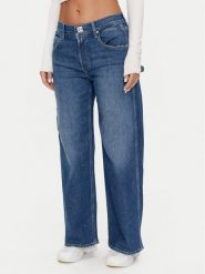 Replay Jeansy WA526 .000.773 761 Granatowy Wide Leg. Niebieskie jeansy damskie Replay, bez wzorów, z bawełny. Za 399.99 zł.
