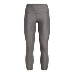 Damskie legginsy z wysokim stanem Under Armour HeatGear. Szare legginsy damskie Under Armour, bez wzorów, z materiału. Za 275.00 zł.