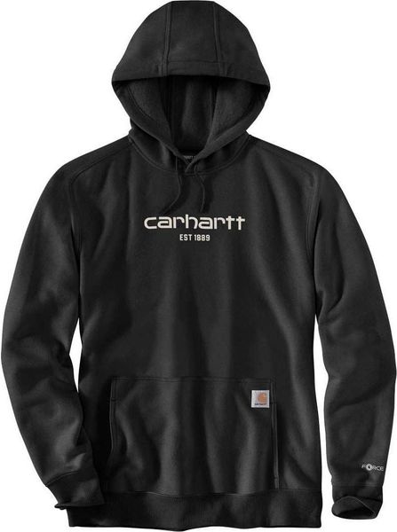 Carhartt Bluza Carhartt Force Lightweight Logo Black. Czarne bluzy męskie Carhartt, m, bez wzorów, bez ramiączek, bez kaptura. Za 273.04 zł.