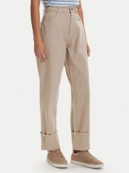 ONLY Jeansy Everly 15364368 Beżowy Straight Fit. Brązowe jeansy damskie ONLY, bez wzorów, z bawełny. Za 229.99 zł.