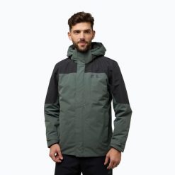 Kurtka 3w1 męska Jack Wolfskin Romberg 3In1. Zielone kurtki męskie Jack Wolfskin, m, bez wzorów, sportowe, bez kaptura. Za 1,129.00 zł.