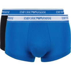 Emporio Armani 2-pack Bokserki Czarny Niebieski. Czarne bokserki męskie Emporio Armani, bez wzorów, z bawełny. Za 154.95 zł.