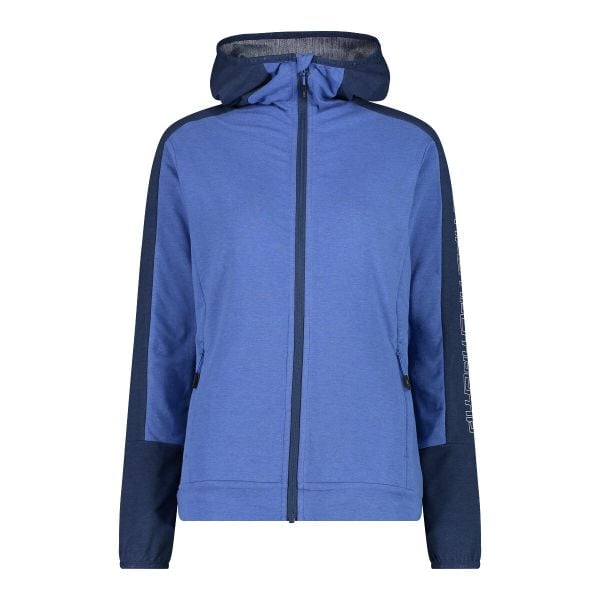 Bluza damska z kapturem CMP. Niebieskie bluzy damskie CMP, xs, bez wzorów, z bawełny, bez ramiączek, z kapturem. Za 301.30 zł.