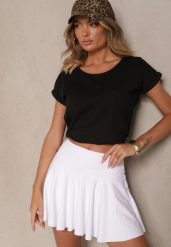 Czarny Bawełniany T-shirt z Kieszonką Zireanda. Czarne t-shirty damskie Renee, l, bez wzorów, z bawełny, klasyczne, bez kołnierzyka, bez ramiączek. Za 24.99 zł.