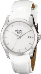 Zegarek Tissot Couturier Zegarek damski biała tarcza 32 mm (T035.210.16.011.00). Białe zegarki damskie TISSOT. Za 1,287.99 zł.