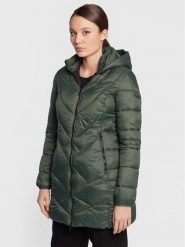 CMP Płaszcz zimowy 32K3036 Zielony Regular Fit. Zielone płaszcze damskie CMP, na zimę, bez wzorów, z syntetyku, bez kołnierzyka, bez kaptura. Za 439.99 zł.