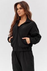 Damska bluza dresowa Rough Radical Chillfit. Czarne bluzy damskie ROUGH RADICAL, m, bez wzorów, z dresówki, eleganckie, bez ramiączek, bez kaptura. Za 144.42 zł.