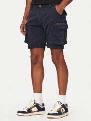 Alpha Industries Szorty materiałowe Crew 176203 Granatowy Regular Fit. Niebieskie szorty męskie Alpha Industries, bez wzorów, z bawełny. Za 319.99 zł.