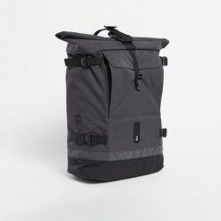 Plecak/sakwa rowerowa Btwin 1x25 l na bagażnik. Szare plecaki damskie B'TWIN, bez wzorów, z materiału, sportowe. Za 339.99 zł.