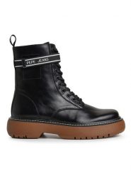 Pepe Jeans Botki PLS50503 Czarny. Czarne botki damskie Pepe Jeans, bez wzorów, z jeansu, bez obcasa, na płaskiej podeszwie, bez zapięcia. Za 579.99 zł.