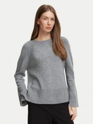 Marella Sweter Emme by Marella Arcadia 2625366312 Szary jasny Regular Fit. Szare swetry nierozpinane damskie Marella, xl, bez wzorów, bez kołnierzyka, bez ramiączek. Za 719.99 zł.