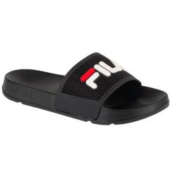 Męskie Klapki Morro Bay. Niebieskie klapki męskie Fila, bez wzorów, z materiału, z otwartym noskiem, bez zapięcia. Za 131.99 zł.