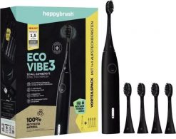 Szczoteczka Happybrush ECO* VIBE 3 Starterkit All Black+ 4 Refills elektryczna. Czarne szczoteczki elektryczne Happybrush. Za 507.07 zł.
