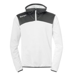 Bluza emotion 2.0 Kempa Quarter Zip. Białe bluzy męskie Kempa, bez wzorów, sportowe, bez ramiączek, bez kaptura. Za 188.50 zł.