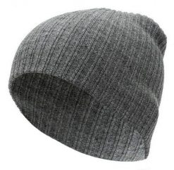 Szara Męska Jesienno-Zimowa Czapka, Krasnal, Ciepła, Uniwersalny Rozmiar, Prążkowana. Szare czapki męskie Pako Jeans, na zimę, bez wzorów, prążkowane. Za 35.00 zł.