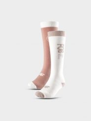 4F Skarpety snowboardowe (2-pack) damskie - brązowe 35-38. Brązowe skarpetki damskie 4F, bez wzorów. Za 129.99 zł.