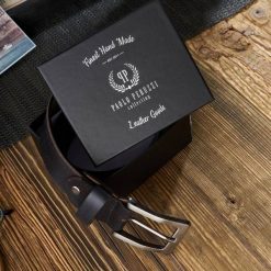 Pasek skórzany 100 CM PAOLO PERUZZI 05Z01100 czarny. Czarne paski męskie Paolo Peruzzi, z materiału, klasyczne. Za 59.00 zł.