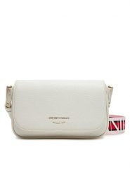 Emporio Armani Torebka EW000538 AF12103 M0034 Biały. Białe listonoszki damskie Emporio Armani, bez wzorów, ze skóry, bez dodatków. Za 519.99 zł.