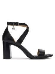 MICHAEL Michael Kors Sandały Alexa Block 40S6AXMS1L Czarny. Czarne kozaki damskie MICHAEL Michael Kors, bez wzorów, ze skóry, bez obcasa, na słupku, bez zapięcia. Za 699.99 zł.