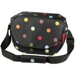 Torba na kierownicę „Funbag”, w kropki. Czarne torby sportowe męskie KLICKFIX, bez wzorów, na ramię, duże. Za 312.86 zł.