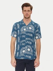 Blend Koszula 20718228 Niebieski Regular Fit. Niebieskie koszule męskie Blend, m, bez wzorów, z wiskozy, bez kołnierzyka, bez ramiączek. Za 129.99 zł.