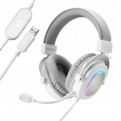 Słuchawki studyjne nauszne FIFINE H6W AmpliGame RGB dźwięk przestrzenny 7.1. Słuchawki nauszne Fifine. Za 218.58 zł.