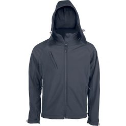 Kurtka Kariban Softshell À Capuche Amovible. Czarne kurtki męskie KARIBAN, m, bez wzorów, z elastanu, bez kaptura. Za 229.50 zł.