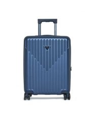 Guess Walizka kabinowa TMOLPC P4401 Granatowy. Niebieskie walizki męskie Guess, z aplikacjami, z tworzywa sztucznego. Za 659.99 zł.