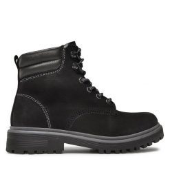 Trapery Lasocki. Czarne trapery damskie Lasocki, bez zapięcia. Za 269.99 zł.