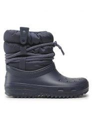 Crocs Śniegowce Classic Neo Puff Luxe Boot 207312 Granatowy. Niebieskie śniegowce damskie Crocs, z tworzywa sztucznego, bez zapięcia. Za 439.99 zł.