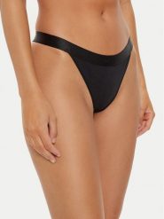 Boss Stringi 50520398 Czarny. Czarne majtki damskie Boss, z bawełny. Za 79.99 zł.