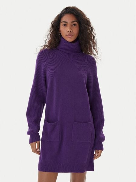 Liu Jo Sukienka dzianinowa MF5063 MS009 Fioletowy. Fioletowe sukienki damskie Liu Jo, m, bez wzorów, z dzianiny, bez kołnierzyka, bez ramiączek. Za 769.99 zł.