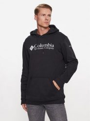 Columbia Bluza CSC Basic Logo™ II Hoodie 1681664 Czarny Regular Fit. Czarne bluzy męskie Columbia, m, bez wzorów, z bawełny, bez ramiączek, bez kaptura. Za 239.99 zł.
