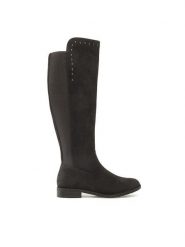 Jenny Fairy Kozaki LS3523-60 Czarny. Czarne kozaki damskie Jenny Fairy, bez wzorów, z materiału, bez obcasa, na płaskiej podeszwie, bez zapięcia. Za 149.99 zł.