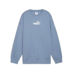 Damska bluza oversize Essentials Nature 2.0 z okrągłym dekoltem PUMA. Niebieskie bluzy damskie Puma, l, bez wzorów, eleganckie, bez ramiączek, bez kaptura. W wyprzedaży za 194.00 zł.