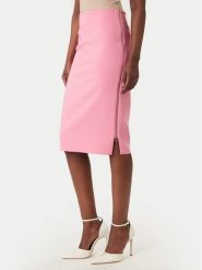 Rinascimento Spódnica ołówkowa CFC0127985003 Różowy Slim Fit. Czerwone spódnice damskie Rinascimento, s, bez wzorów, z syntetyku, ołówkowe. Za 379.99 zł.