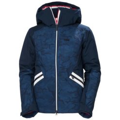 Damska kurtka narciarska Helly Hansen Motionista Infinity. Niebieskie kurtki sportowe damskie Helly Hansen, na zimę, bez wzorów, bez ramiączek, bez kaptura, narciarskie. W wyprzedaży za 1,997.50 zł.