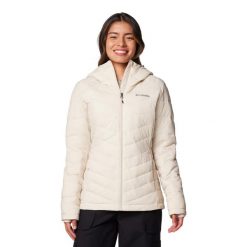 Kurtka sportowa damska Joy Peak Hooded Jacket W. Brązowe kurtki sportowe damskie Columbia, l, bez wzorów, z poliesteru, bez ramiączek, bez kaptura, trekkingowe. Za 599.99 zł.