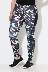 Damskie Legginsy sportowe szybkoschnące kieszenie z recyklingu. Czarne legginsy damskie Ulla Popken, bez wzorów, z elastanu. Za 211.99 zł.