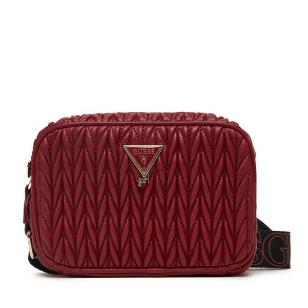 Torebka Guess. Czerwone listonoszki damskie Guess, z aplikacjami, bez dodatków. Za 189.99 zł.