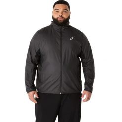 Kurtka Asics Core. Czarne kurtki sportowe męskie Asics, l, bez wzorów, z materiału, bez kaptura, do biegania. Za 297.75 zł.